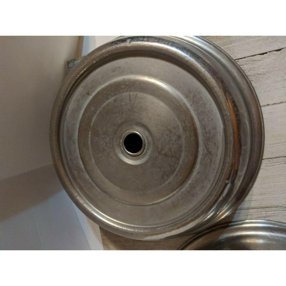 Set of 2 Stainless Steel Plate Cover For 9" Plates 9 3/8" Dia - Picture 3 of 6